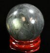 Flashy Labradorite Sphere - Great Color Play #37677-1